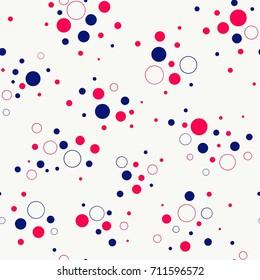 Polka Dot Pattern, Seamless Background