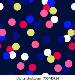 Polka Dot Pattern, Seamless Background