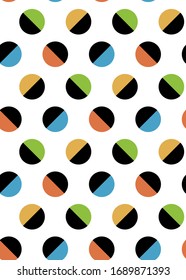 Polka dot pattern seamless. 
Stylish vector design for fabric, wallpaper, wrapping, background.