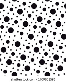 Polka dot pattern seamless. 
Stylish vector design for fabric, wallpaper, wrapping, background.