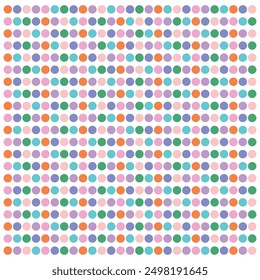 Polka Dot pattern, seamless texture colorful pattern