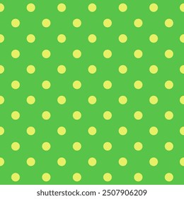 Polka Dot pattern, seamless texture green background