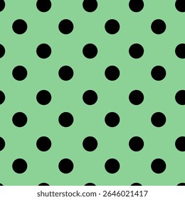 Polka Dot pattern, seamless texture green pattern