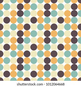 Polka Dot Pattern, Seamless Vector Background.