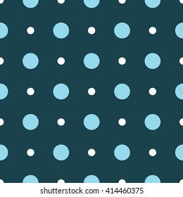 Polka Dot Pattern, Seamless Vector Background.