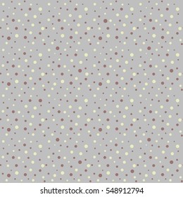 Polka Dot Pattern, Seamless Vector Background.