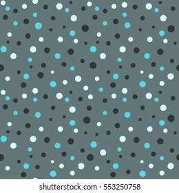 Polka Dot Pattern, Seamless Vector Background