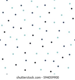 Polka Dot Pattern, Seamless Vector Background.