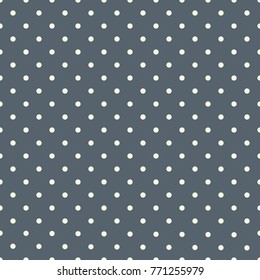 Polka Dot Pattern, Seamless Vector Background.