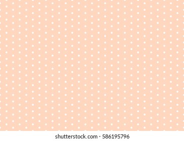 Polka dot pattern vector. Baby background. Eps10.