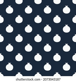 
polka dot pattern vector pattern, blue dark background with white spots