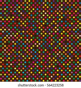 Polka dot pattern, vector design