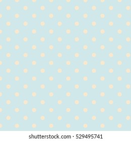 Polka dot pattern vector. Vintage background.