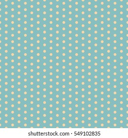 Polka dot pattern vector. Vintage background. Eps10.