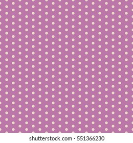 Polka dot pattern vector. Vintage background.