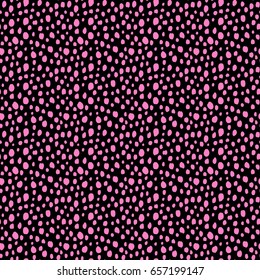  Polka Dot pattern.Textile ink brush strokes texture in doodle grunge style. Handdrawn trendy design with authentic and unique scrapes,  blotted background for a logo, cards, invitations, posters