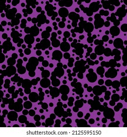 Polka dot purple pattern. Ready to print and color. Fashion pattern. All over and vector design