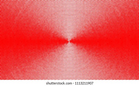 Polka dot red white halftone pattern. Gradient dots background. Modern vector illustration. Abstract curves. Points backdrop. Dotted spotted pattern