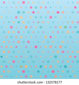 Polka dot retro background