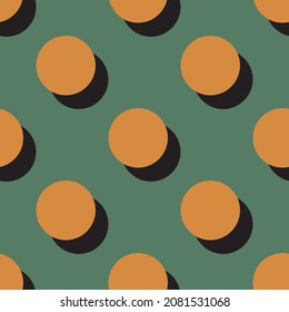 Polka Dot retro seamless pattern background. Vector illustration.