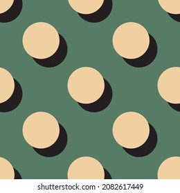 Polka Dot retro seamless pattern background. Vector illustration.