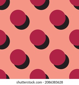 Polka Dot retro seamless pattern background. Vector illustration.