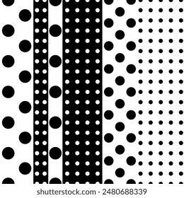 polka dot running print for fabrics