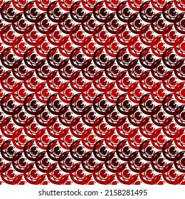 Punto Polka, pincel de escala de pintura patrón sin fisuras. Fondo geográfico de diseño a mano libre. Motivo del círculo del ornamento geométrico clásico. Impresión a mano de moda. Papel mural abstracto de vector dibujado a mano artificial