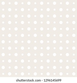 Polka dot seamless brown pattern, vector background