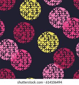 Polka dot seamless pattern.