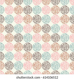Polka dot seamless pattern.