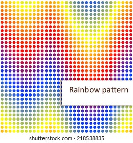 Polka dot seamless pattern. Abstract geometric background. Colorful dotted invitation design