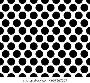 Polka dot Seamless pattern black background illustration