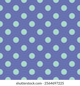 Polka Dot Seamless Pattern in BlueTones