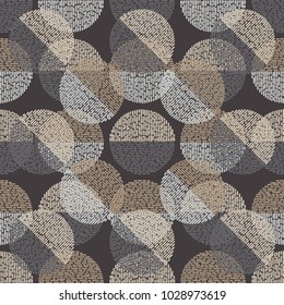 Polka dot seamless pattern. Brushwork. The colorful balls. Scribble texture. Textile rapport. 