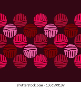 Polka dot seamless pattern. Circles with Zebra stripes. Patterned texture. Geometric background. Can be used for wallpaper, textile, invitation card, wrapping, web page background.