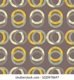 Polka dot seamless pattern.  The colorful balls. Scribble texture. 