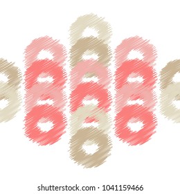 Polka dot seamless pattern. The colorful balls. Scribble texture. Textile rapport. 