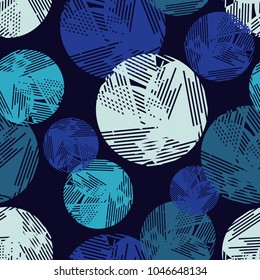 Polka dot seamless pattern. The colorful balls. Scribble texture. ?extile rapport. 