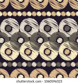 Polka dot seamless pattern. The colorful balls. Scribble texture.