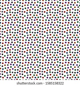 polka dot seamless pattern. colorful dots with white background. vector illustration
