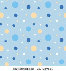 Polka dot seamless pattern. Colorful abstract confetti dots seamless pattern background. Eps 10