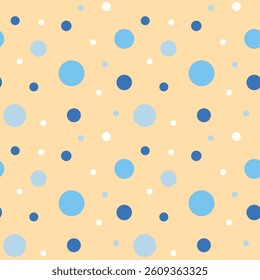 Polka dot seamless pattern. Colorful abstract confetti dots seamless pattern background. Eps 10