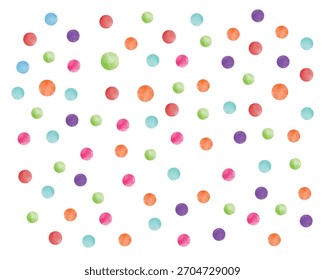 lunares sin patrón, colorido, bebé, Vector, círculos, sin costuras, patrón