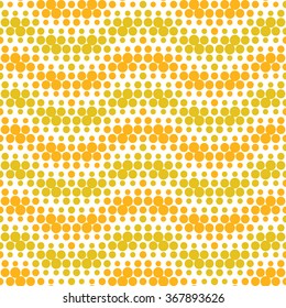 Polka dot seamless pattern, colorful geometric zigzag pattern, abstract background
