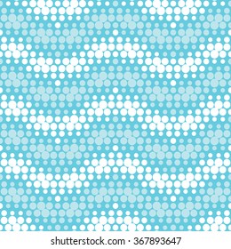 Polka dot seamless pattern, colorful geometric zigzag pattern, abstract background