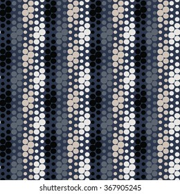 Polka dot seamless pattern, colorful striped pattern, abstract geometric background
