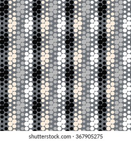 Polka dot seamless pattern, colorful striped pattern, abstract geometric background