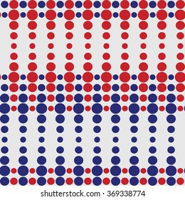 Polka dot seamless pattern, colorful striped background