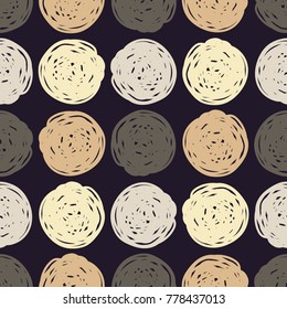 Polka dot seamless pattern. The colorful balls. Scribble texture. ?extile rapport. 